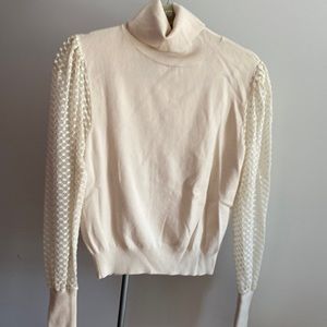 Zara Turtleneck lace sleeves